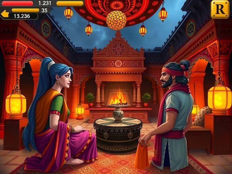 Indian players discussing Secret Haveli Adventure